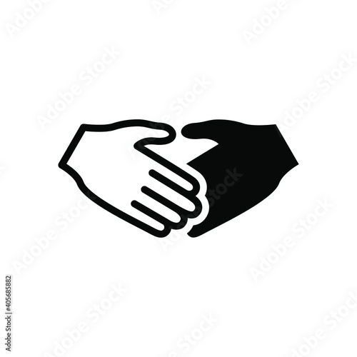 Helping hand icon