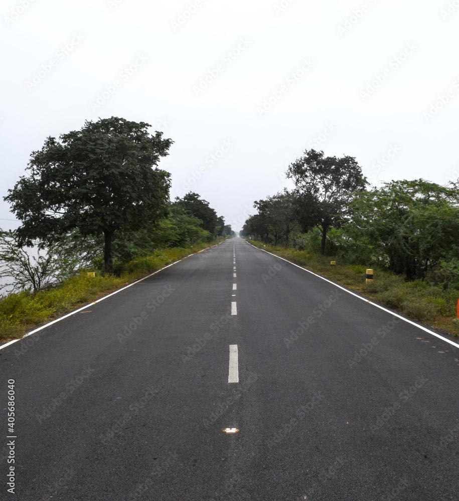 road in the countryside