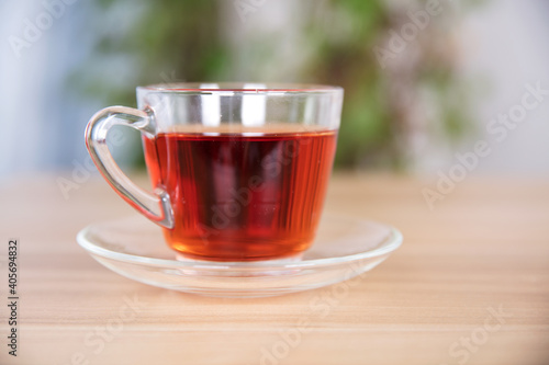 A cup of winter black tea