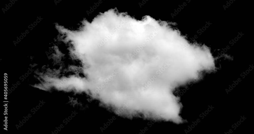 White cloud isolated on black background, Fluffy texture , Abstract smoke White cloud isolated on black background, Fluffy texture , Abstract smoke