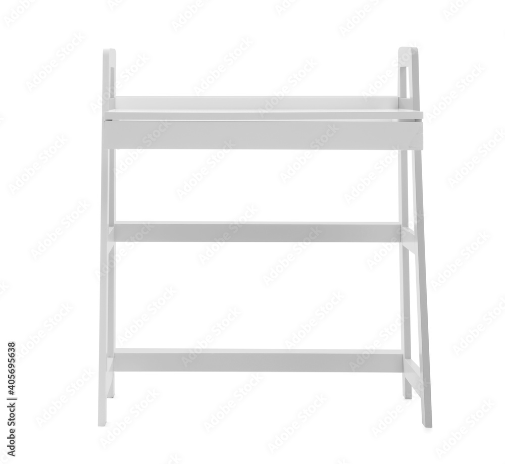 Stylish table on white background Stylish table on white background