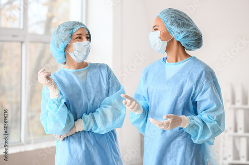Portrait of female surgeons...