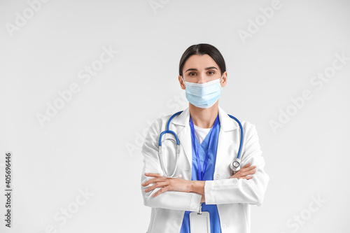 Portrait of female doctor o...