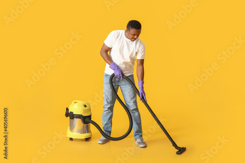 African-American man with v...