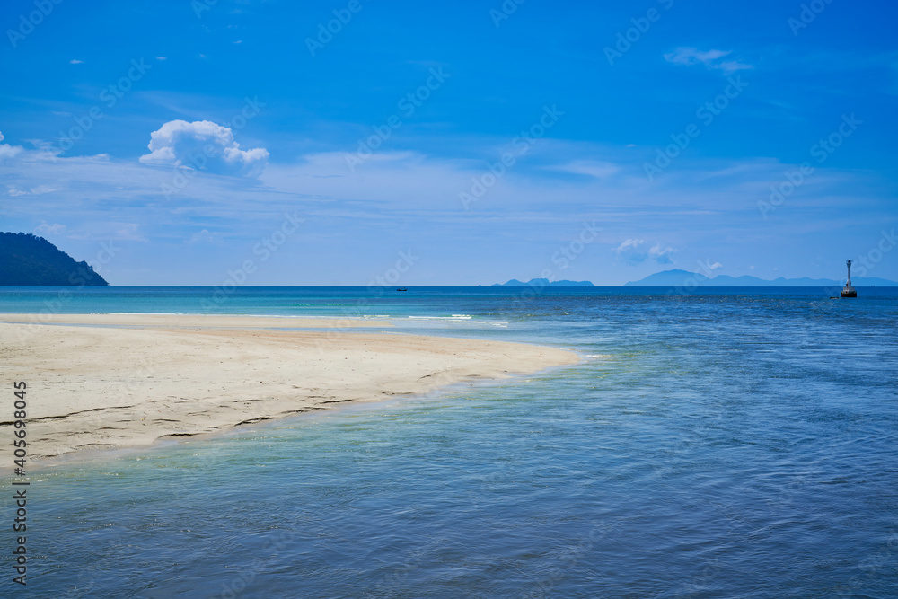 Landscape of seascape view talutao islands for travel of lipe islands thailand