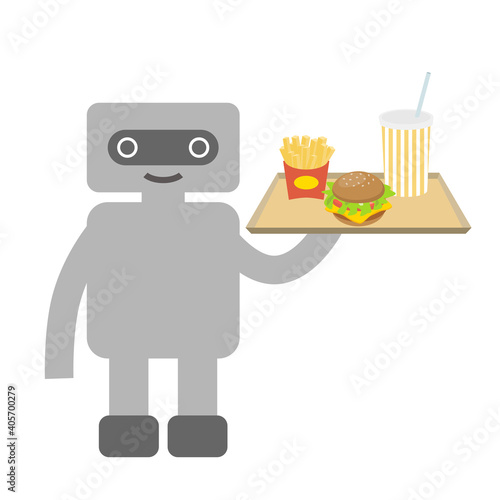 ロボット　接客　ROBOT customer service