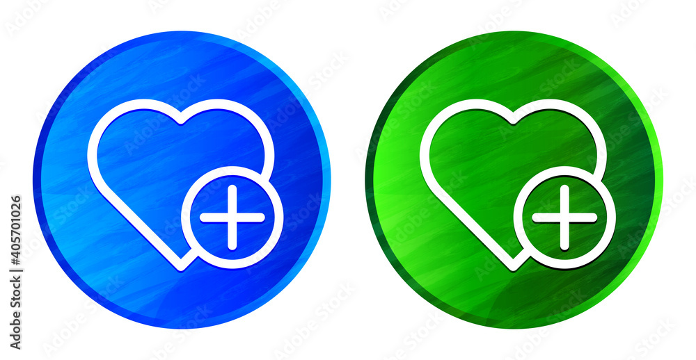 Add favorite heart icon grunge texture round button set illustration Add favorite heart icon grunge texture round button set illustration