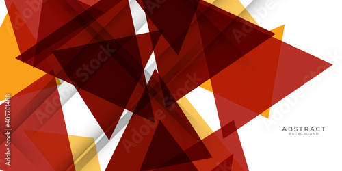 Yellow orange brown white abstract triangle background. Burning fire flames. Abstract background. Modern pattern. Vector illustration for design.