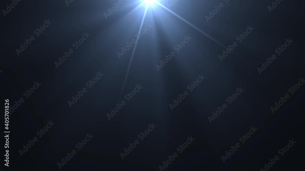 lens flare effects on black background