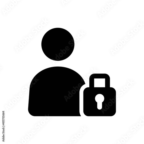 Lock user icon