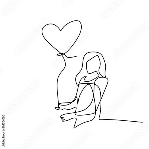 One single line drawing of ...