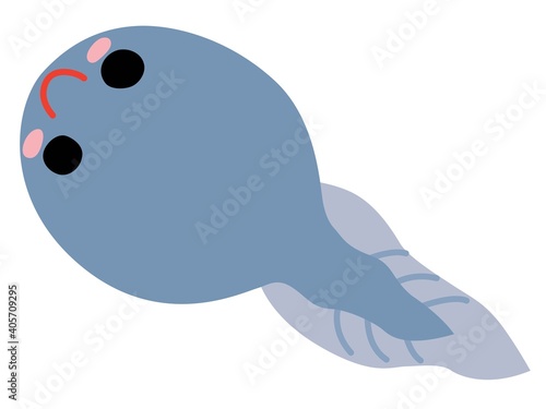 オタマジャクシのイラスト