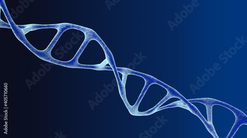 DNA helix gene isolated. A macromolecule that stores the genetic program.