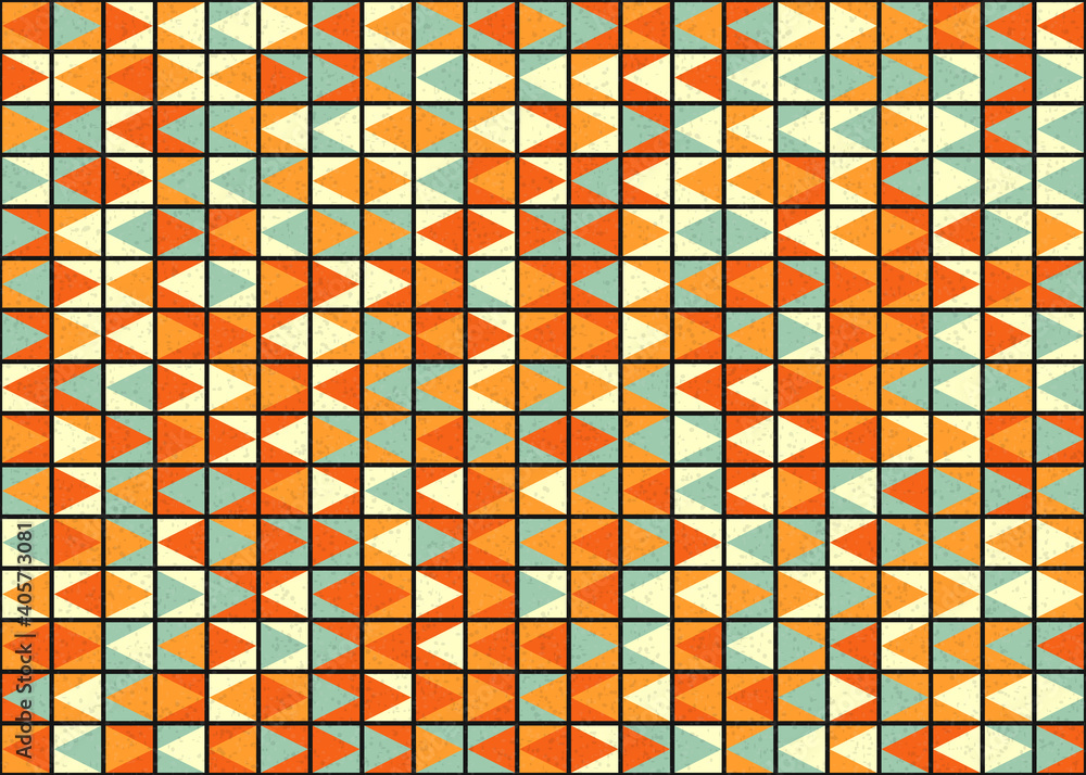 Fototapeta premium Abstract Geometric Pattern generative computational art illustration