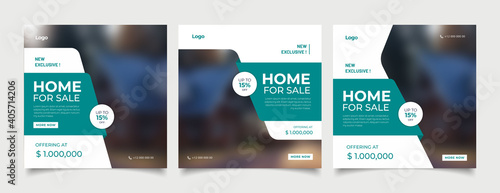 Real estate instagram social media post web banner
