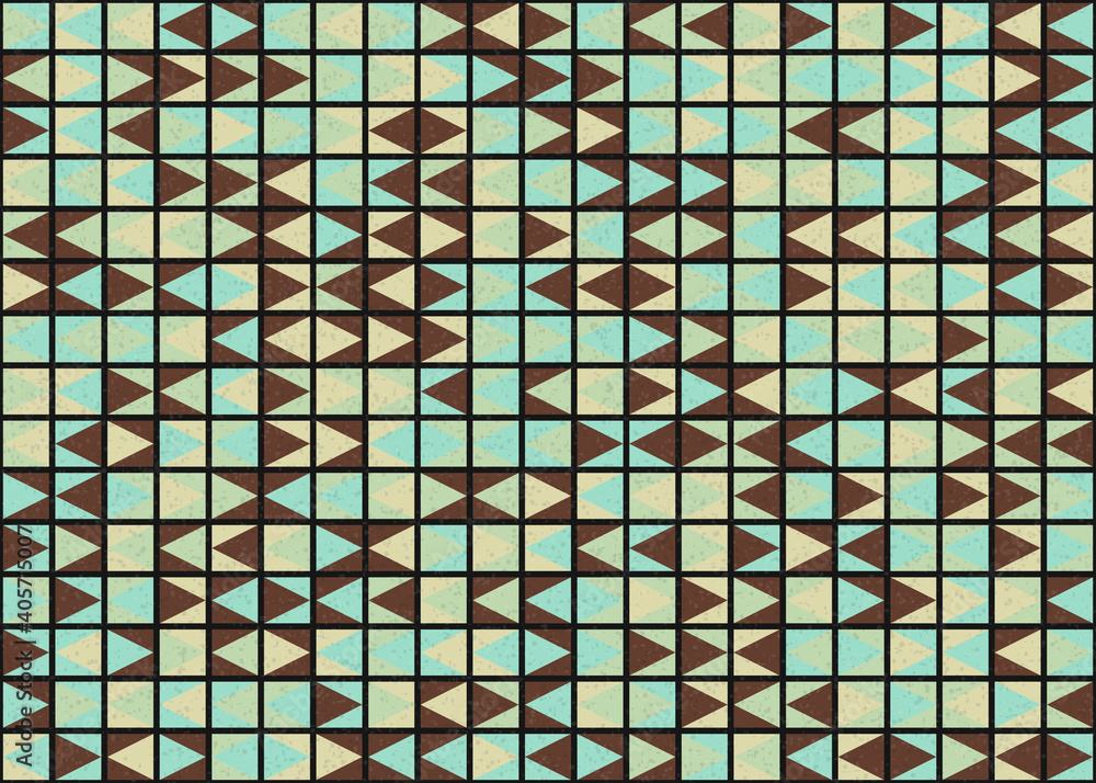 Fototapeta premium Abstract Geometric Pattern generative computational art illustration