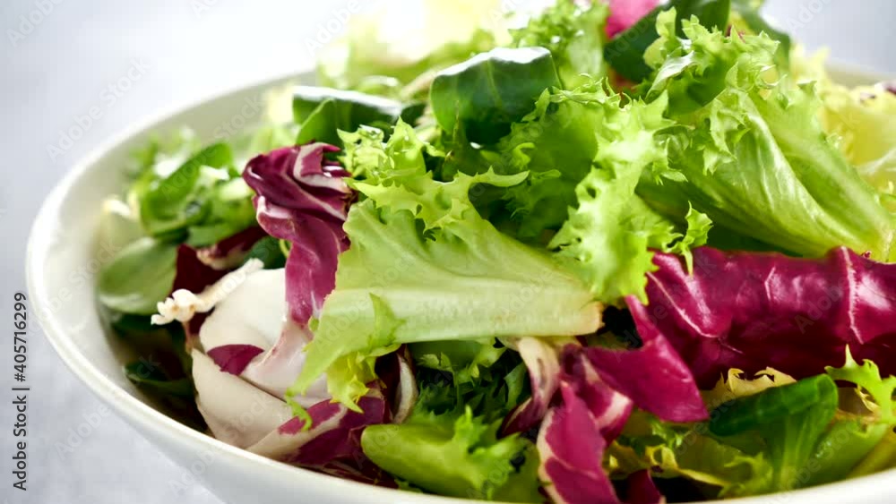 fresh lettuce rotating in slow motion fresh lettuce rotating in slow motion