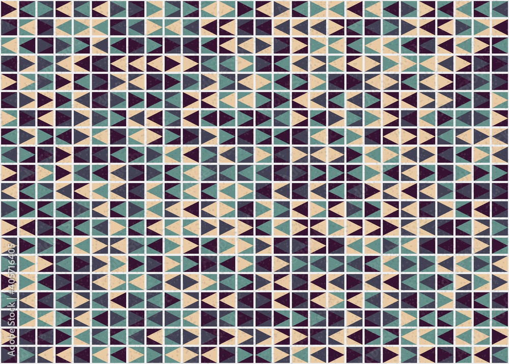 Fototapeta premium Abstract Geometric Pattern generative computational art illustration
