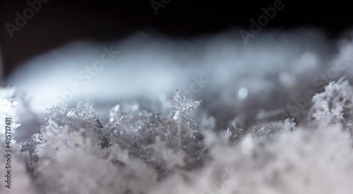 winter photo of snowflakes in the snow © vadim_fl