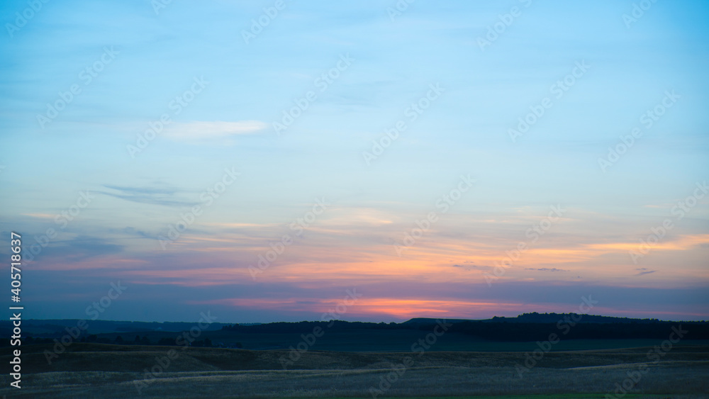 Beautiful textured sky with clouds at sunset Beautiful textured sky with clouds at sunset