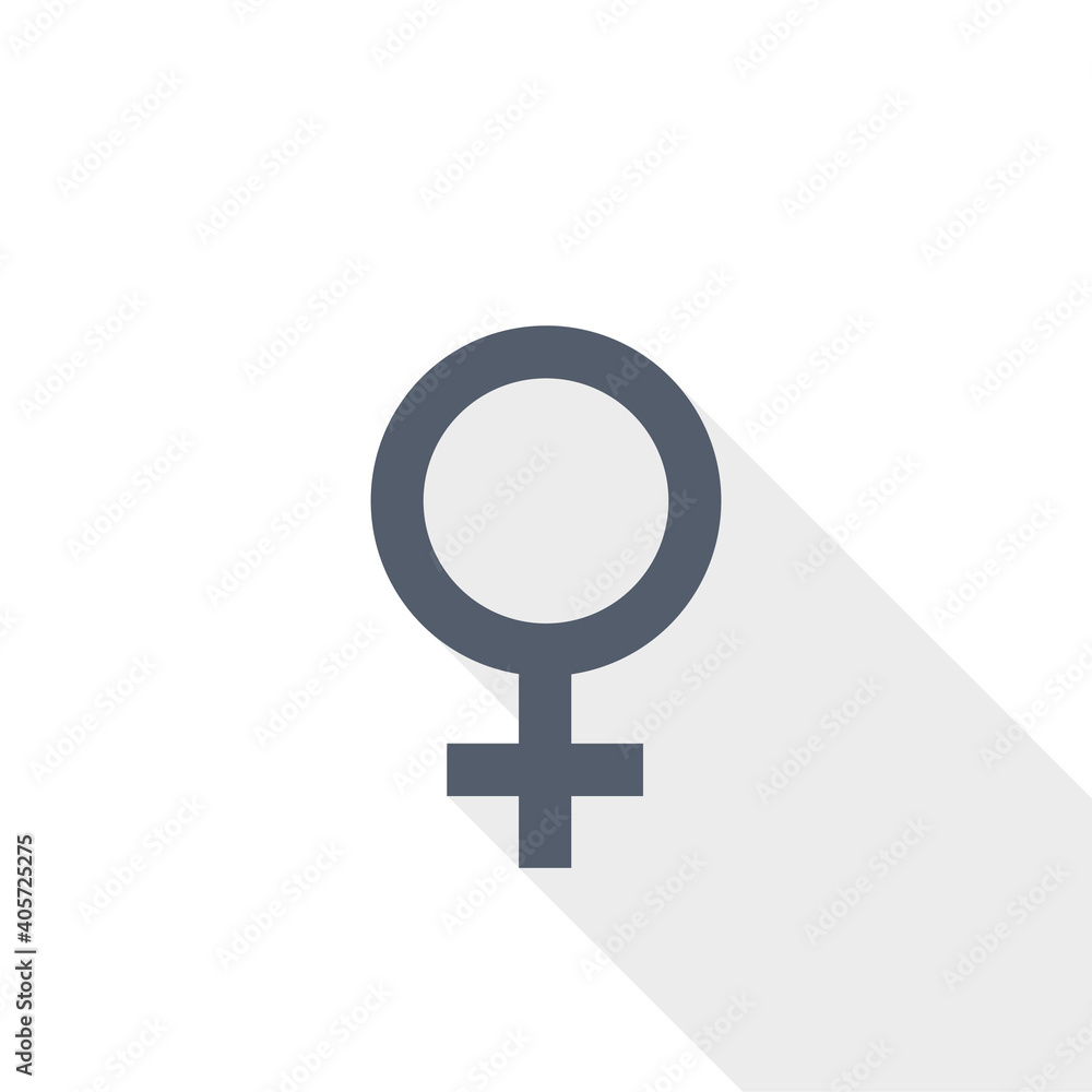 Female vector icon, flat design illustration in eps 10 Female vector icon, flat design illustration in eps 10