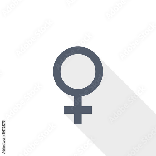 Female vector icon, flat design illustration in eps 10