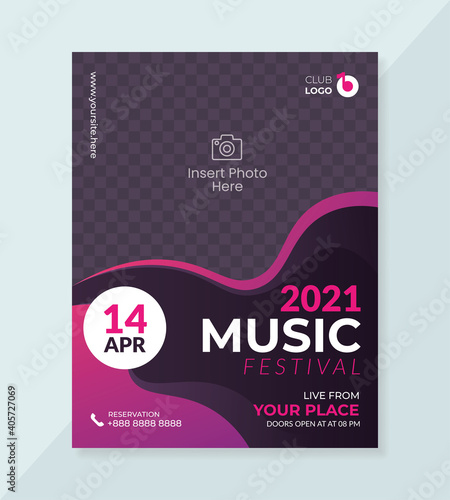 Music event flyer template