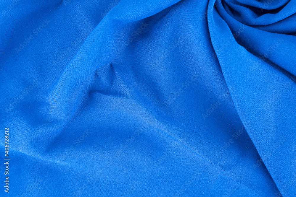 Blue knitted cotton fabric background Blue knitted cotton fabric background