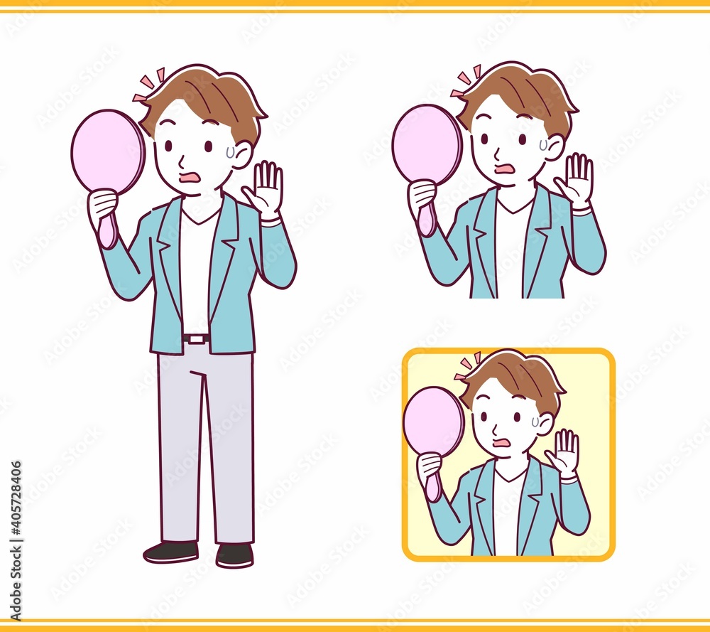 Young man with brown hair