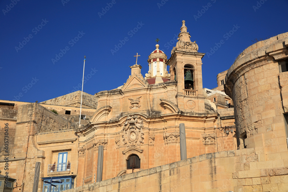 Church in Valletta. Malta. Malteses Islands