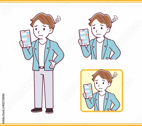 Young man with brown hair