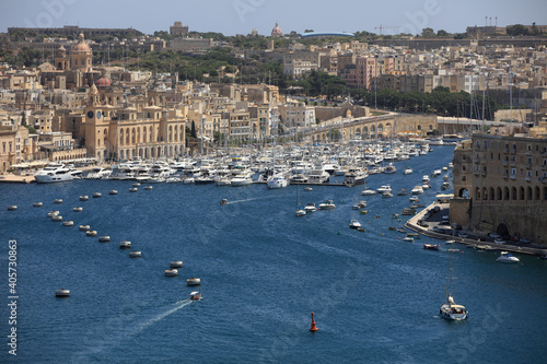 Fototapeta Naklejka Na Ścianę i Meble -  Senglea Harbor, one of the three Cities. Malta