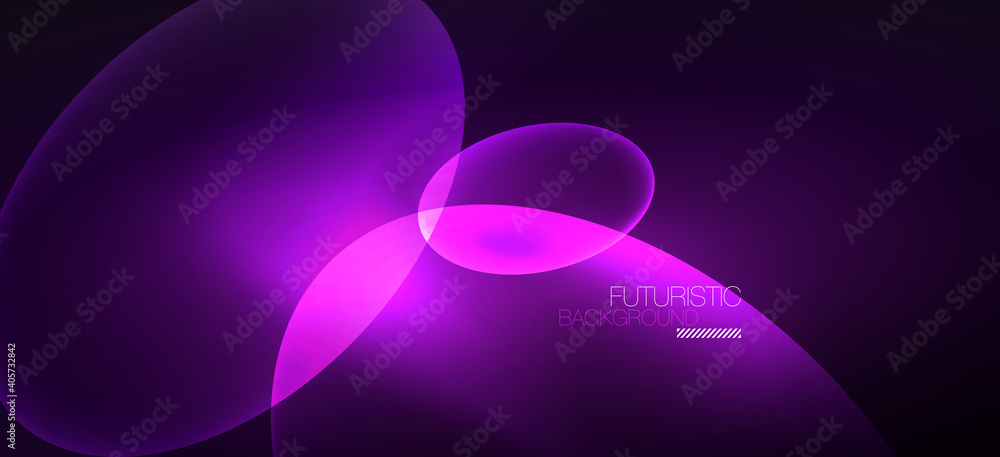 Neon ellipses abstract backgrounds. Shiny bright round shapes glowing in the dark. Vector futuristic illustrations for covers, banners, flyers and posters and other Neon ellipses abstract backgrounds. Shiny bright round shapes glowing in the dark. Vector futuristic illustrations for covers, banners, flyers and posters and other