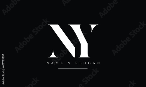 NY, YN, N, Y abstract letters logo monogram