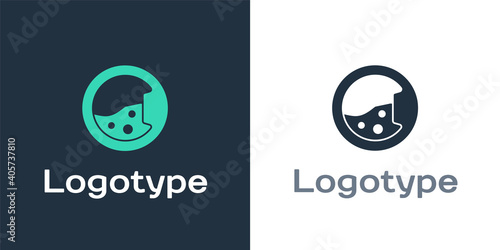 Logotype Washer icon isolated on white background. Washing machine icon. Clothes washer - laundry machine. Home appliance symbol. Logo design template element. Vector.