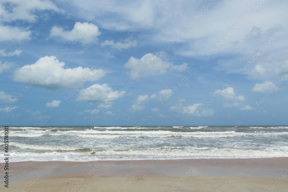 Beautiful ocean background on Atlantic coast of North Florida