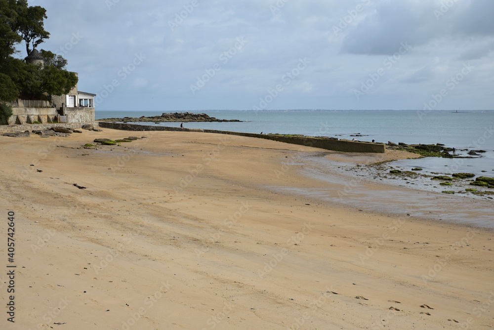 Marée basse à Noirmoutier, France