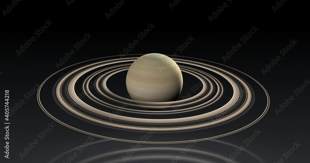 Saturn 3D and its rings, moons of Saturn, Solar System, Solar System ...