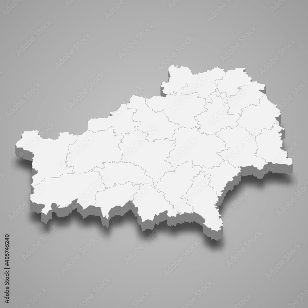 3d map of Gomel Oblast is a region of Belarus 3d map of Gomel Oblast is a region of Belarus