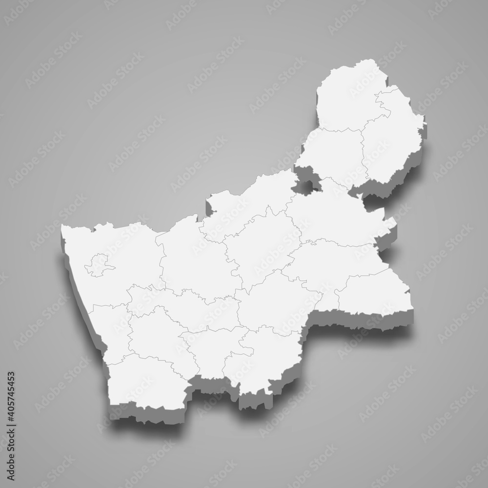 3d map of Grodno Oblast is a region of Belarus 3d map of Grodno Oblast is a region of Belarus