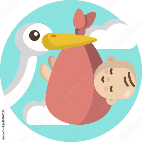 Cute baby colour icon. Toy icon. 