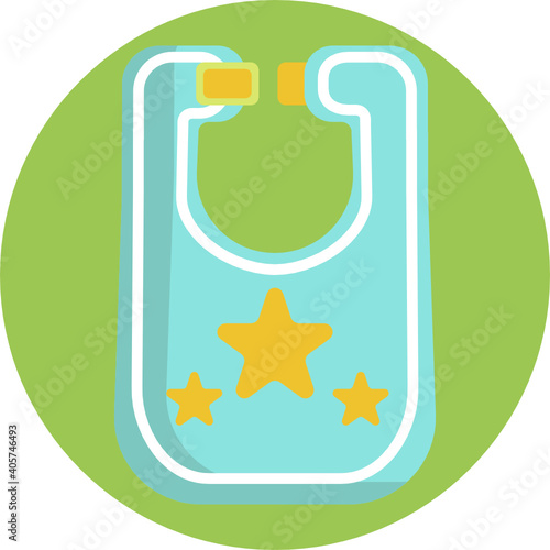 Cute baby colour icon