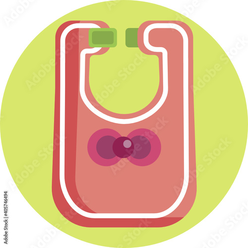 Cute baby colour icon