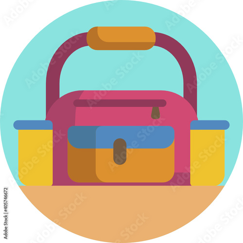 Cute baby colour icon. Baby food icon