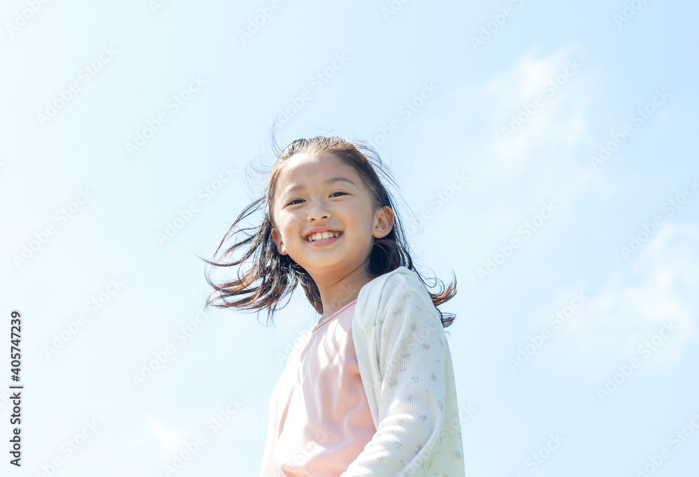 笑顔の女の子 Stock Photo Adobe Stock