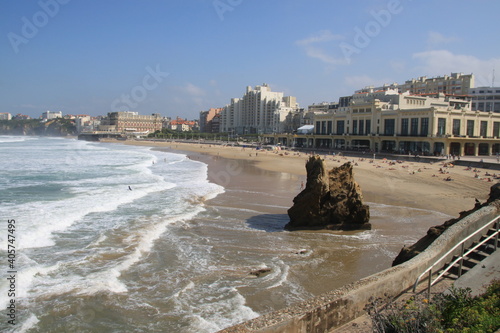 Côte basque à Biarritz, France	