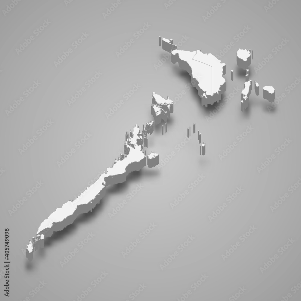 3d isometric map of Mimaropa is a region of Philippines, 3d isometric map of Mimaropa is a region of Philippines,