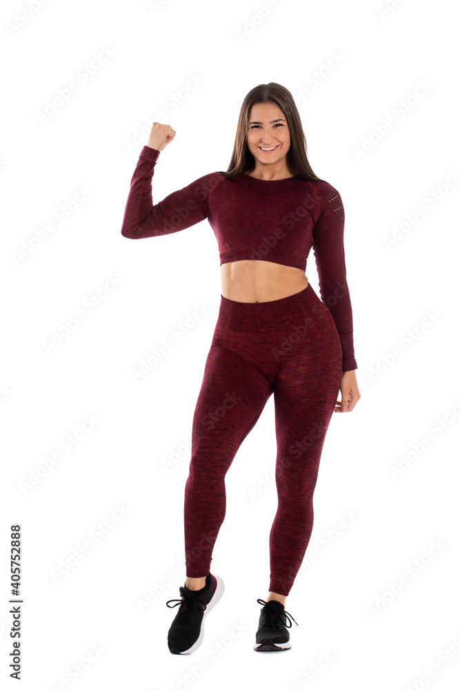 sporty young woman doing stretching lunge exercise isolated, woman with perfect body is doing stretching exercise sporty young woman doing stretching lunge exercise isolated, woman with perfect body is doing stretching exercise