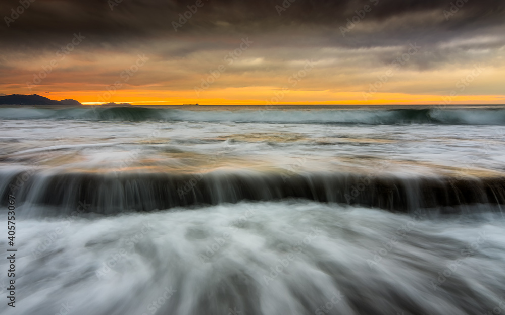 Fototapeta premium Azkorri beach in the Basque country