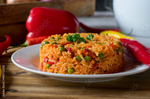 Cuadro en lienzo serbian djuvec rice on a plate